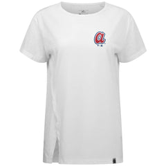 Atlanta Braves Levelwear Women's Influx Cooperstown Core Logo T-Shirt Clearance