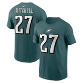 Quinyon Mitchell Philadelphia Eagles Name & Number T-Shirt Green - Nike