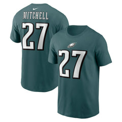 Quinyon Mitchell Philadelphia Eagles Name & Number T-Shirt Green - Nike