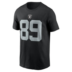 Brock Bowers Las Vegas Raiders Name & Number T-Shirt Black - Nike