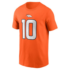 Bo Nix Denver Broncos Name & Number T-Shirt Orange - Nike