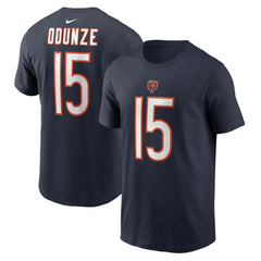 Rome Odunze Chicago Bears Name & Number T-Shirt Navy - Nike
