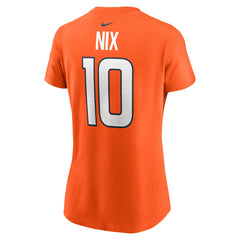 Bo Nix Denver Broncos Women's Name & Number T-Shirt Orange - Nike