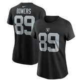 Brock Bowers Las Vegas Raiders Women's Player Name & Number T-Shirt Black - Nike