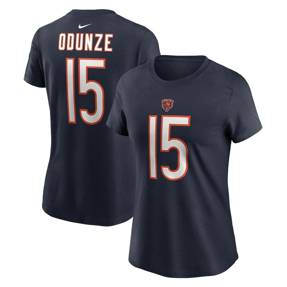 Rome Odunze Chicago Bears Women's Name & Number T-Shirt Navy - Nike