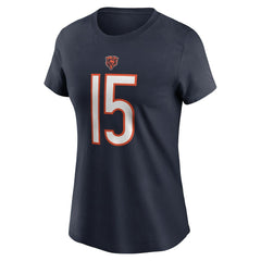 Rome Odunze Chicago Bears Women's Name & Number T-Shirt Navy - Nike