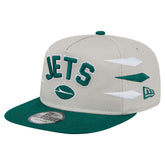 New York Jets New Era Athletic Golfer Snapback Hat Stone/Green - NFL