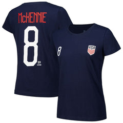 Weston McKennie USMNT Women's Name & Number T-Shirts - Navy