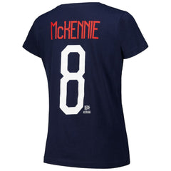 Weston McKennie USMNT Women's Name & Number T-Shirts - Navy