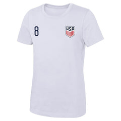 Weston McKennie USMNT Women's Name & Number T-Shirts - White