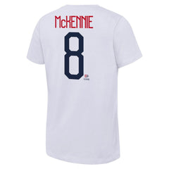 Weston McKennie USMNT Women's Name & Number T-Shirts - White