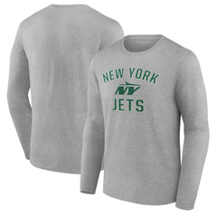 New York Jets Victory Arch Long Sleeve T-Shirt Gray - NFL