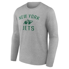 New York Jets Victory Arch Long Sleeve T-Shirt Gray - NFL