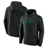 New York Jets Secondary Logo Pullover Hoodie Black - NFL