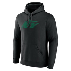 New York Jets Secondary Logo Pullover Hoodie Black - NFL