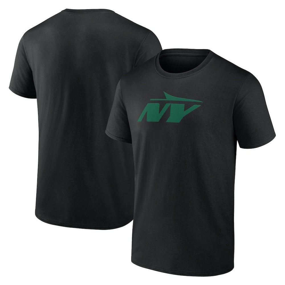 New York Jets Secondary Logo Lightweight T-Shirt Black - NFL