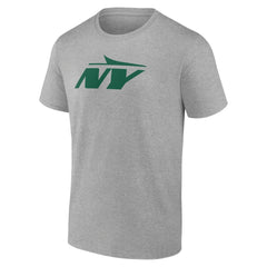 New York Jets Secondary Logo Lightweight T-Shirt Heather Gray - NFL