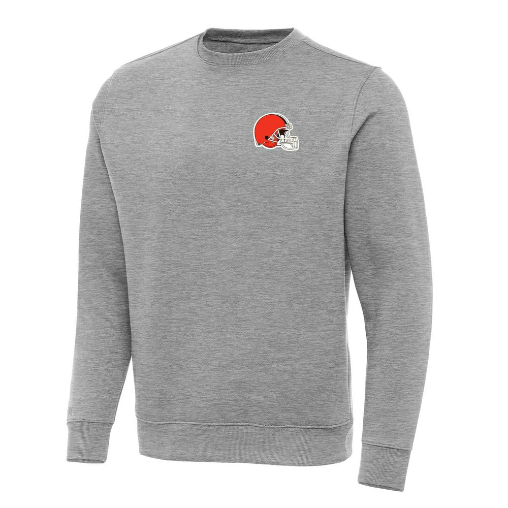 Cleveland Browns Antigua Victory Pullover Sweatshirt Heather Gray - NFL