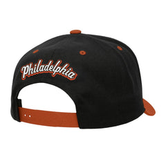 Philadelphia Flyers - Mitchell & Ness Backside Script 2-Tone Pro Crown Adjustable Hat Black/Orange