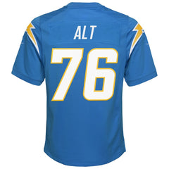 Joe Alt Los Angeles Chargers Youth Game Jersey Powder Blue - Nike