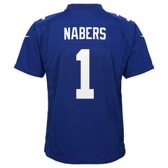 Malik Nabers New York Giants Youth Game Jersey Royal - Nike