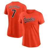 Jackson Holliday Baltimore Orioles Nike Women's Cooperstown Collection Fuse Name & Number T-Shirt Clearance