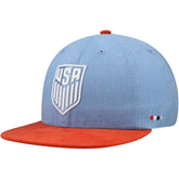 USMNT Unisex Swingman Adjustable Hat - Light Blue/Red