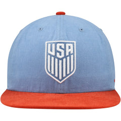 USMNT Unisex Swingman Adjustable Hat - Light Blue/Red