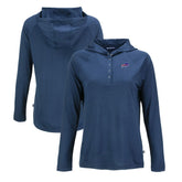 Buffalo Bills Cutter & Buck Women's Coastline Epic Comfort Eco Recycled Raglan Pullover Hoodie Navy - NFL