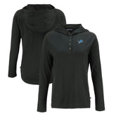 Detroit Lions Cutter & Buck Women's Coastline Epic Comfort Eco Recycled Raglan Pullover Hoodie Black - NFL