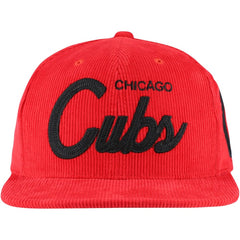 Mitchell & Ness Chicago Cubs Male Adult Corduroy Snapback Hat Online