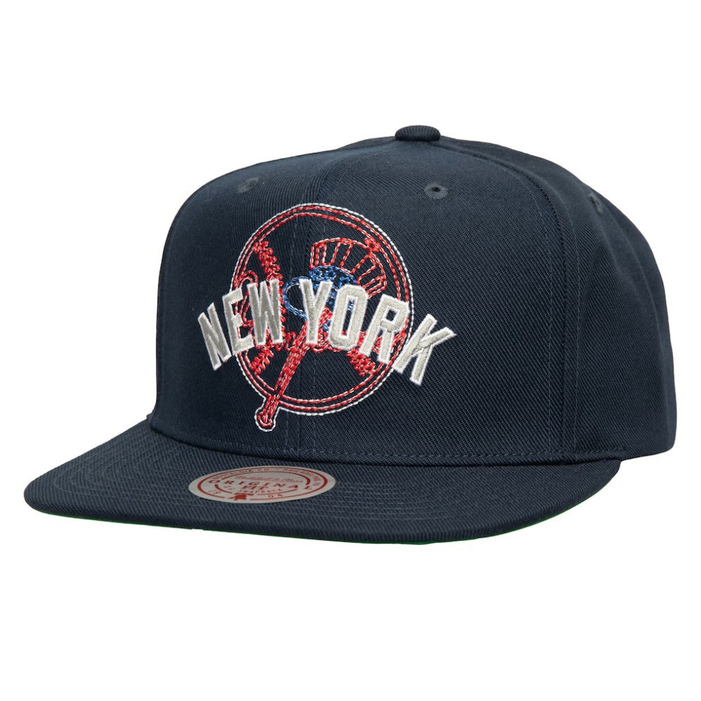 New York Yankees Mitchell & Ness Double Up Snapback Hat for sale