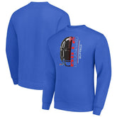 Buffalo Bills Starter Half Helmet Team Graphic Tri-Blend Fleece Pullover Sweatshirt Royal - NFL