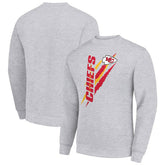 Kansas City Chiefs Starter Color Scratch Team Graphic Fleece Pullover Sweatshirt Heather Gray - NFL
