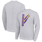 Minnesota Vikings Starter Color Scratch Team Graphic Fleece Pullover Sweatshirt Heather Gray - NFL