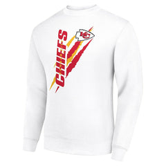 Kansas City Chiefs Starter Color Scratch Team Graphic Fleece Pullover Sweatshirt White - NFL