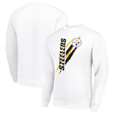 Pittsburgh Steelers Starter Color Scratch Team Graphic Fleece Pullover Sweatshirt White - NFL