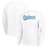 Detroit Lions Starter Tailsweep Team Graphic Tri-Blend Fleece Pullover Sweatshirt White - NFL