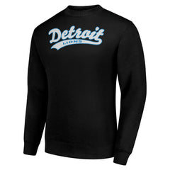 Detroit Lions Starter Tailsweep Team Graphic Fleece Pullover Sweatshirt Black - NFL