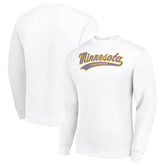 Minnesota Vikings Starter Tailsweep Team Graphic Tri-Blend Fleece Pullover Sweatshirt White - NFL