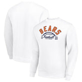 Chicago Bears Starter Half Ball Team Graphic Tri-Blend Fleece Pullover Sweatshirt White - NFL