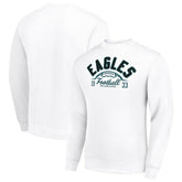 Philadelphia Eagles Starter Half Ball Team Graphic Tri-Blend Fleece Pullover Sweatshirt White - NFL