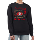 San Francisco 49ers G-III 4Her by Carl Banks Women's Collage Graphic Fleece Pullover Sweatshirt Black - NFL