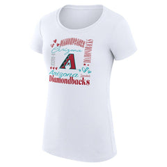 Arizona Diamondbacks G-III 4Her by Carl Banks Women's Super-Slim Fit Lightweight Collage Team Graphic Crew Neck T-Shirt Sale