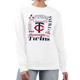 Minnesota Twins G-III 4Her by Carl Banks Women's Collage Team Graphic Fleece Pullover Hoodie On Sale