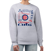 Chicago Cubs G-III 4Her by Carl Banks Women's Collage Team Graphic Fleece Pullover Hoodie Near Me