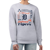 Detroit Tigers G-III 4Her by Carl Banks Women's Collage Team Graphic Fleece Pullover Hoodie On Sale