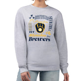 Milwaukee Brewers G-III 4Her by Carl Banks Women's Collage Team Graphic Fleece Pullover Hoodie Sale