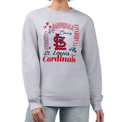 St. Louis Cardinals G-III 4Her by Carl Banks Women's Collage Team Graphic Fleece Pullover Hoodie discount