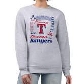 Texas Rangers G-III 4Her by Carl Banks Women's Collage Team Graphic Fleece Pullover Hoodie Sale